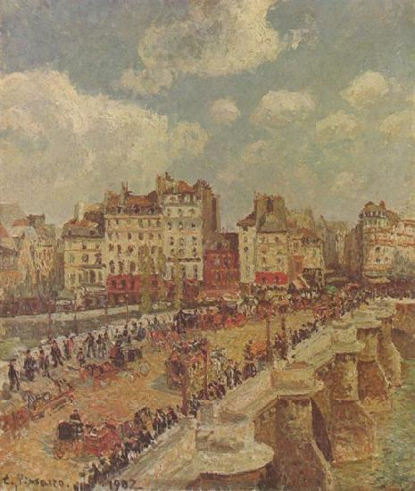 Camille Pissarro Le Pont-Neuf Norge oil painting art